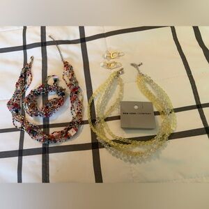 NY & Co. Jewelry Bundle, Necklace and Earrings ( 2 sets)